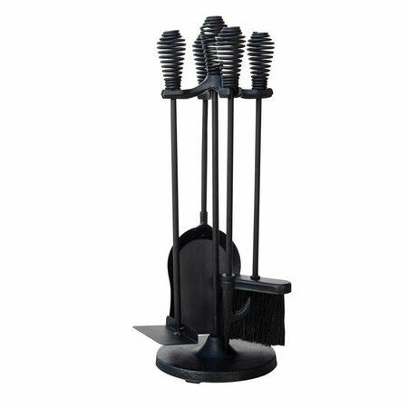 BLUEPRINTS 5 Piece Stoveset in Black with Spring Handles BL580078